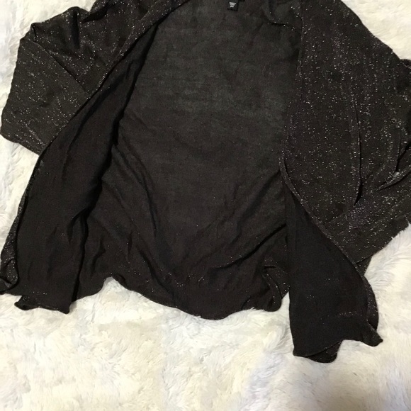 Eileen fisher sparkly black cardigan size … - Picture 3 of 4
